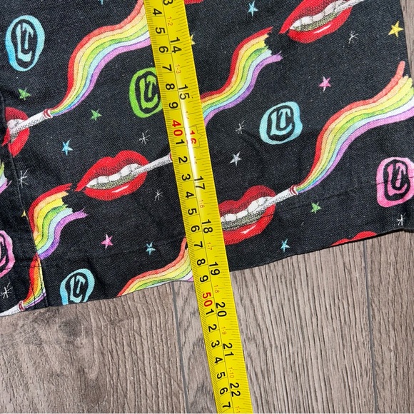 Olympia Le-Tan Early Pearl Skirt Dutchies Size FR 36 100% Linen EU 36 Rainbow - Picture 13 of 13